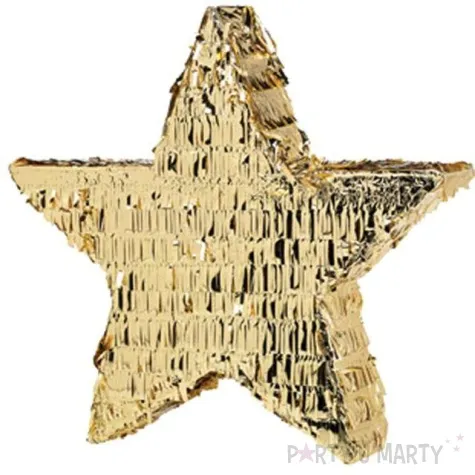 piniata gwiazdka zlota amscan 46x45 cm