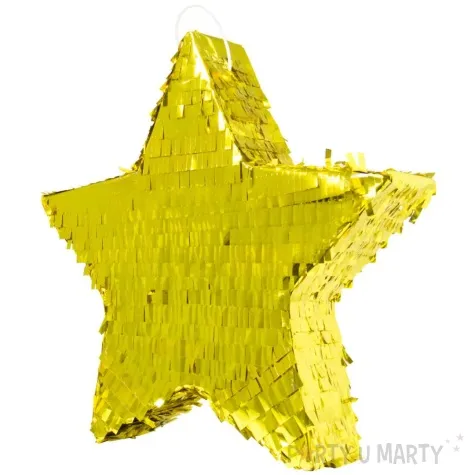 piniata gwiazdka zloty folat 45x45 cm