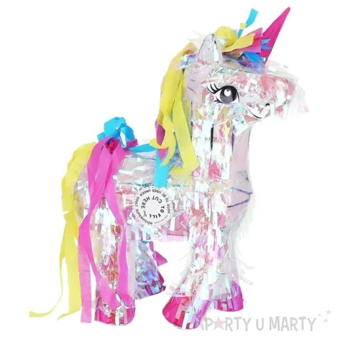 piniata jednorozec opalizujacy smiffys 25 x 41 cm