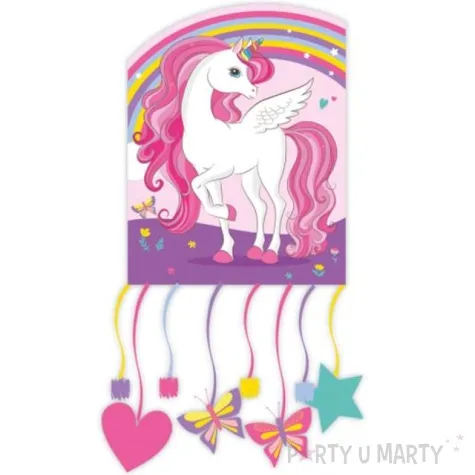 piniata jednorozec unicorn rainbow colors procos 27 x 21 cm