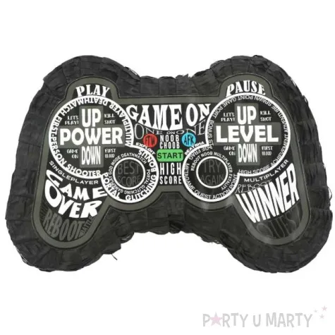 piniata kontroler game on czarny funnyfashion 28 8 x 42 8 cm