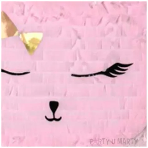 piniata kotek rozowy partydeco 35 x 27 cm