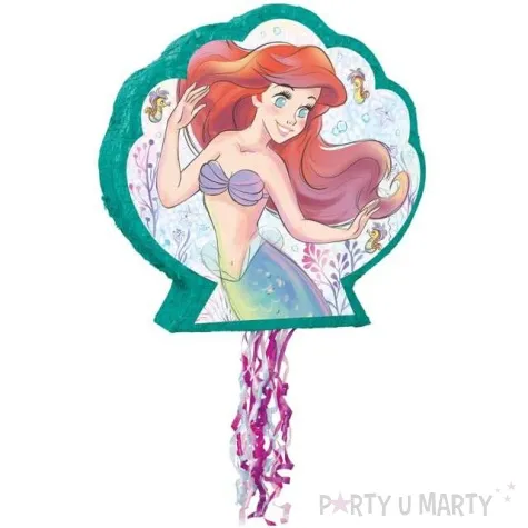 piniata mala syrenka arielka unique 56x53 cm