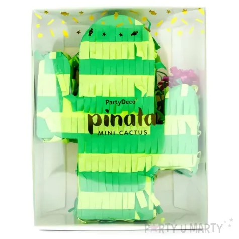 piniata mini kaktus zielony partydeco 11 5 x 6 cm