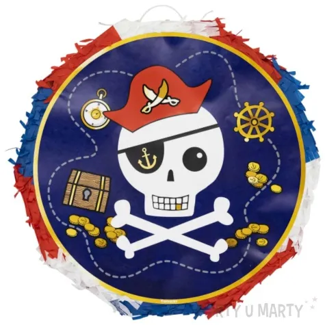 piniata pirackie atrybuty trupia czaszka amscan 32 x 33 cm