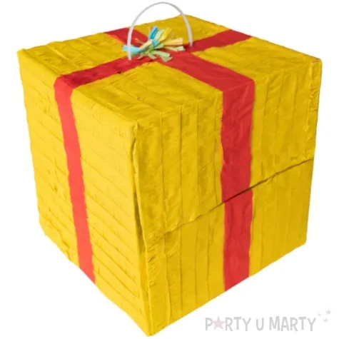 piniata prezent zolty amscan 50 x 50 cm