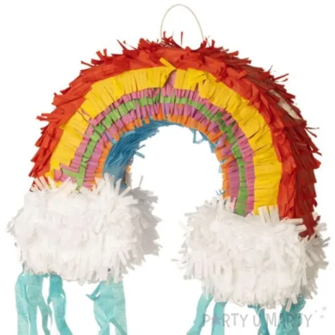 piniata tecza z chmurkami smiffys 36 x 28 cm