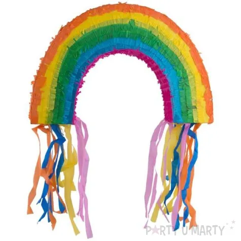 piniata tecza z fredzlami funnyfashion 55x35 cm