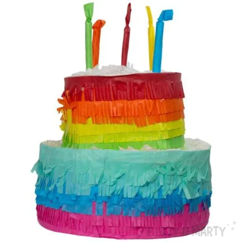 piniata tort teczowy folat 25x23 cm