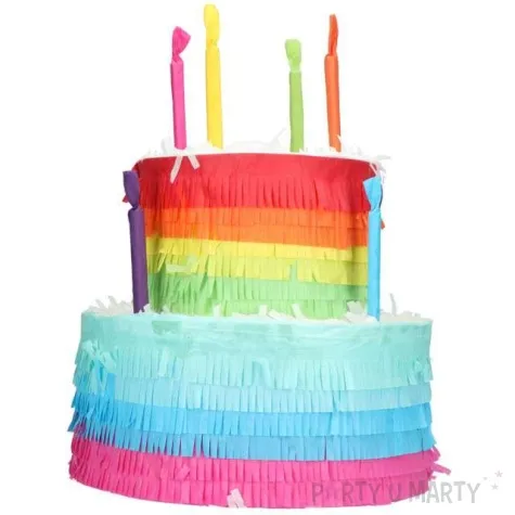 piniata tort teczowy folat 25x23 cm