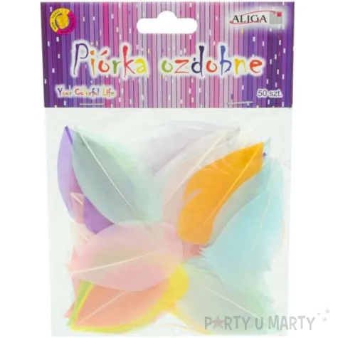 piorka dekoracyjne blade mix aliga 4 8 cm 50 szt