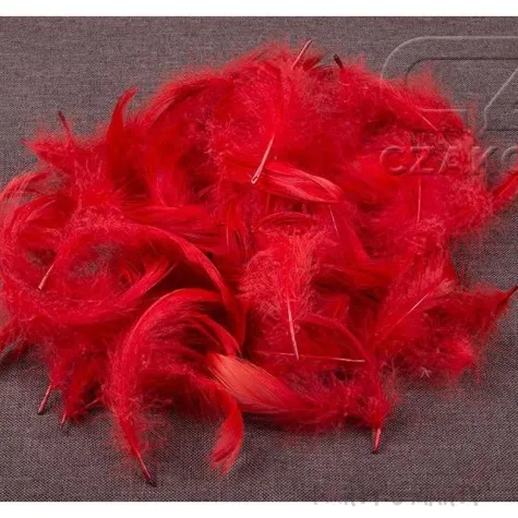 piorka dekoracyjne bordowe woreczek