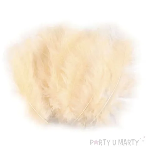 piorka dekoracyjne classic bezowy stoklasa 9 16 cm 20 szt