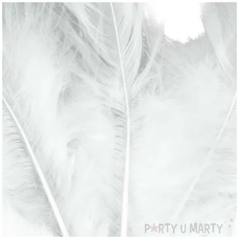 piorka dekoracyjne classic biale aliga 14 5 cm 20 szt