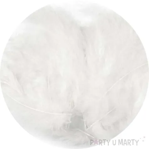 piorka dekoracyjne classic biale stoklasa 9 16 cm 20 szt