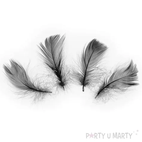 piorka dekoracyjne classic czarny partypal 5 8 cm 50 szt