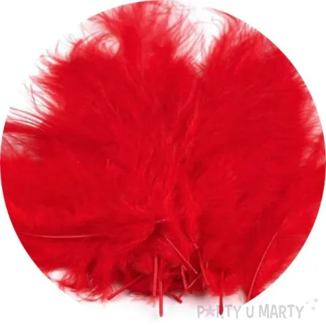 piorka dekoracyjne classic czerwony stoklasa 9 16 cm 20 szt