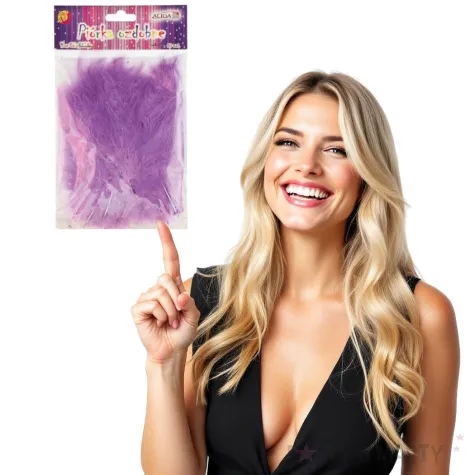 piorka dekoracyjne classic fioletowe jasne aliga 10 12 cm 50 szt