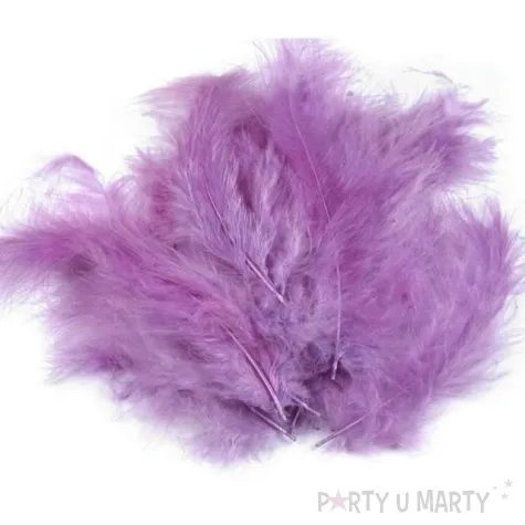 piorka dekoracyjne classic fioletowy jasny stoklasa 9 16 cm 20 szt