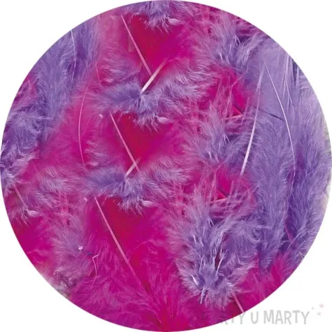 piorka dekoracyjne classic mix fioletowy titanum 8 g