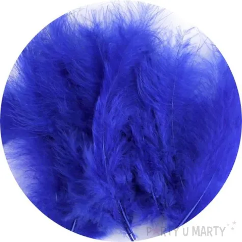 piorka dekoracyjne classic niebieski stoklasa 9 16 cm 20 szt