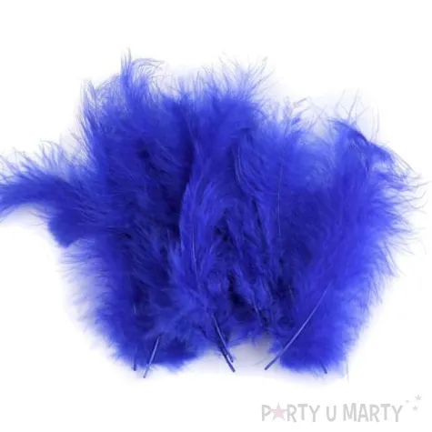 piorka dekoracyjne classic niebieski stoklasa 9 16 cm 20 szt