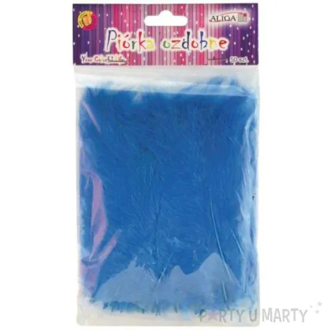 piorka dekoracyjne classic niebieskie jasne aliga 10 12 cm 50 szt