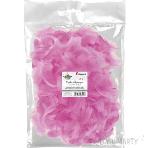 piorka dekoracyjne classic rozowe jasne titanum 16 g