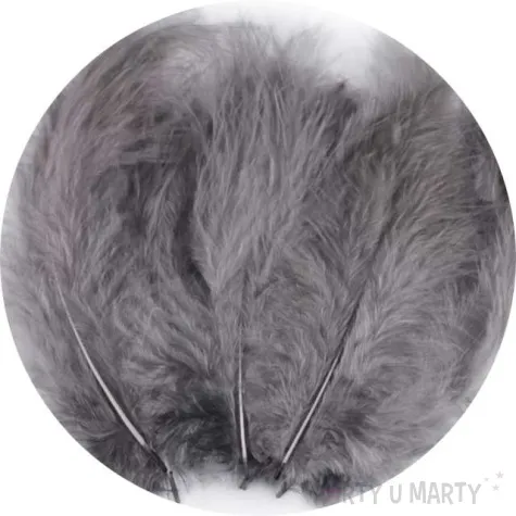 piorka dekoracyjne classic szary popielaty stoklasa 9 16 cm 20 szt