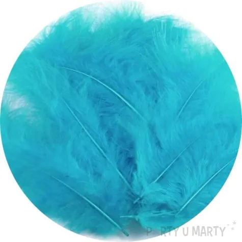 piorka dekoracyjne classic turkusowe stoklasa 9 16 cm 20 szt