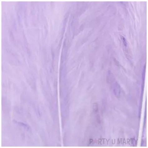 piorka dekoracyjne dlugie fioletowe partypal 10 15 cm 50 szt