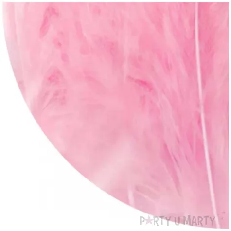 piorka dekoracyjne dlugie rozowe partypal 10 15 cm 50 szt