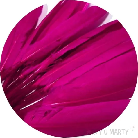 piorka dekoracyjne gesie rozowy ciemny stoklasa 9 14 cm 20 szt