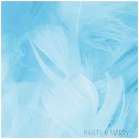 piorka dekoracyjne krotkie blekitne partypal 5 8 cm 50 szt