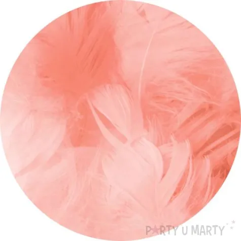 piorka dekoracyjne krotkie brzoskwiniowe partypal 5 8 cm 50 szt