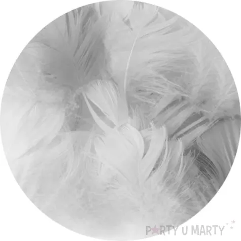 piorka dekoracyjne krotkie szare partypal 5 8 cm 50 szt