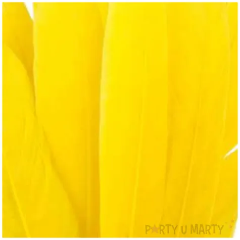 piorka dekoracyjne lotki zolte czakos 18 szt