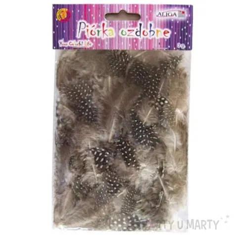 piorka dekoracyjne nakrapiane naturalne aliga 3g