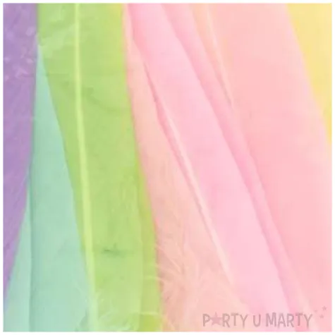 piorka dekoracyjne pastelowe mix aliga 15 cm 40 szt