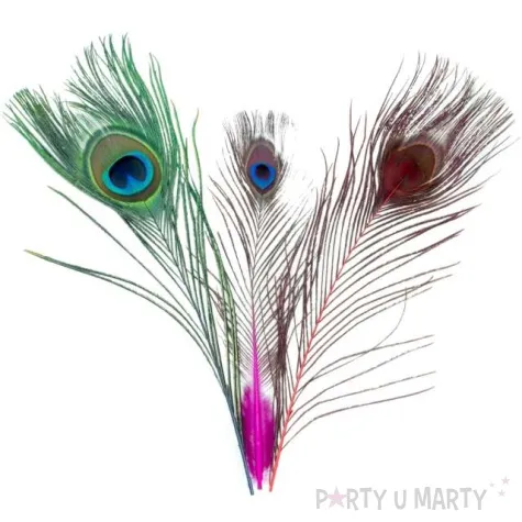 piorka dekoracyjne paw mix aliga 25 30 cm 3 szt