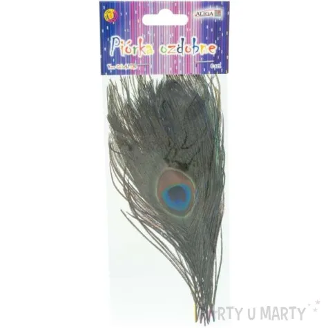 piorka dekoracyjne paw mix aliga 5 cm 6 szt