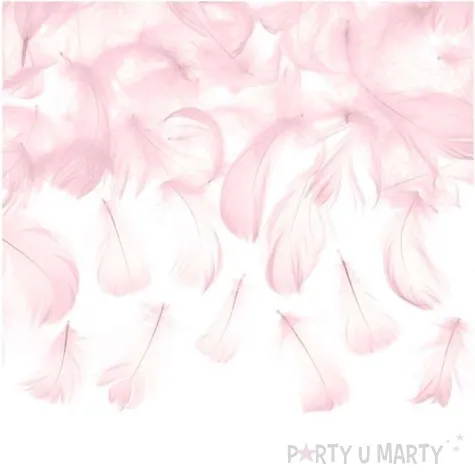 piorka dekoracyjne solid rozowe jasne partydeco 3g