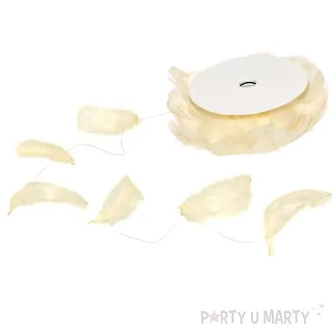 piorka na drucie kremowy 10 m 1 szt