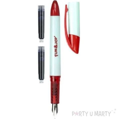 pioro wieczne na naboje niebieskie czerwono seledynowe titanum