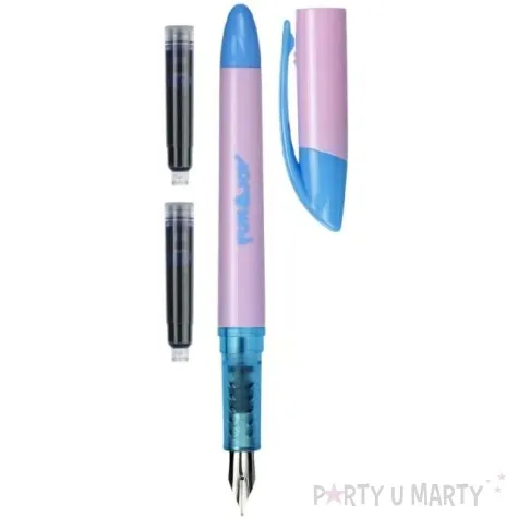 pioro wieczne na naboje niebieskie rozowo niebieskie fun joy