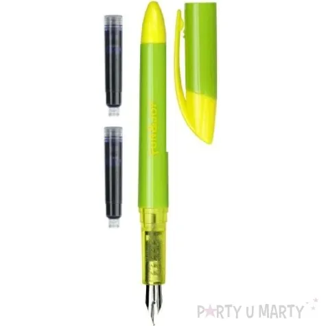 pioro wieczne na naboje niebieskie zielono zolte titanum