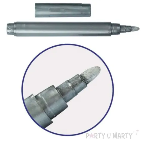 pisaki metaliczny zloty srebrny titanum 2 szt