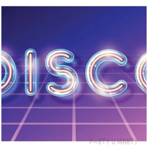 plakat disco neon congee 70x33 cm