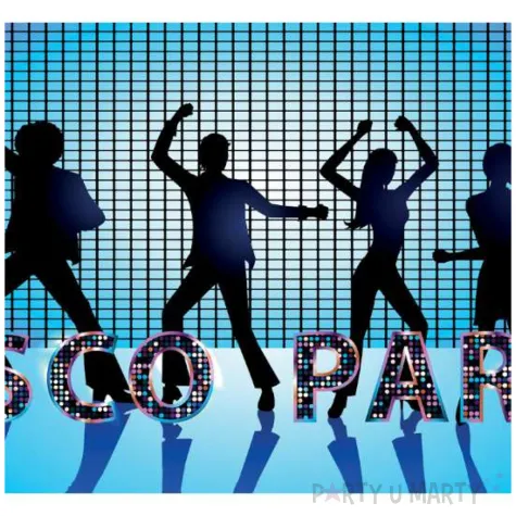 plakat disco party congee 70x33 cm