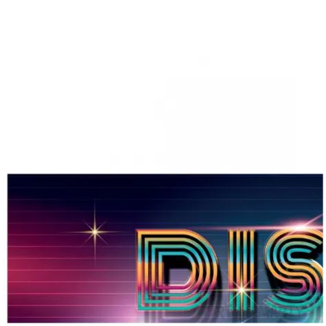 plakat disco party congee 70x33 cm